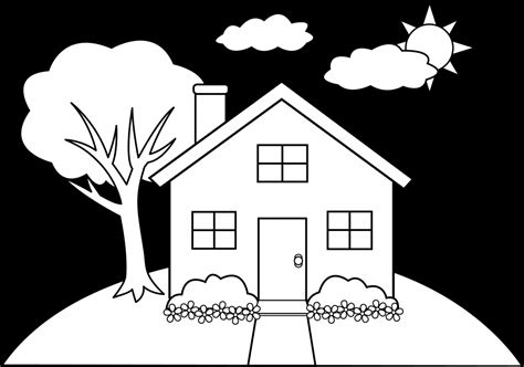 Simple Line Drawing Of House at GetDrawings | Free download