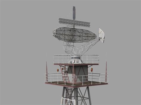 Airport radar tower model - TurboSquid 1469985