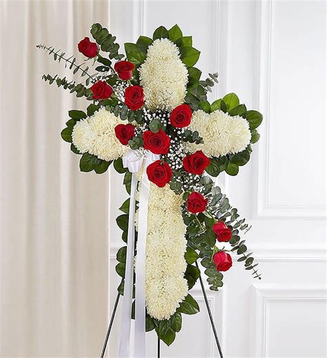 Funeral Wreaths | Funeral Cross Flowers & Crowns | 1800Flowers ...