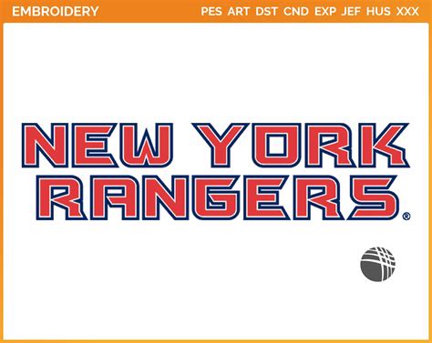 New York Rangers - Wordmark Logo (1996) - Hockey Sports Embroidery Logo ...