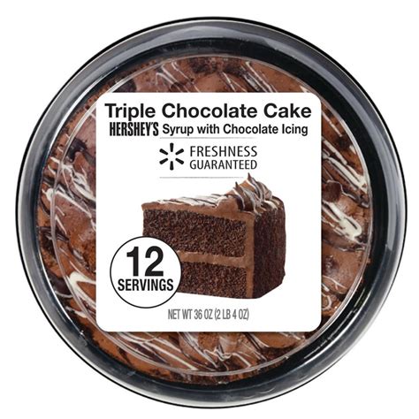 Wal-Mart Bakery Triple Chocolate Cake, 36 oz - Walmart.com - Walmart.com