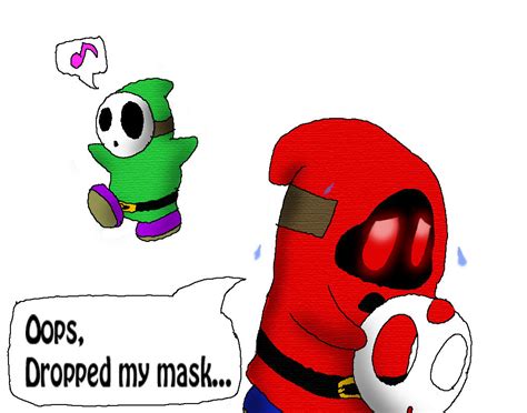 Shy Guy Dropped his mask by Rotommowtom on DeviantArt