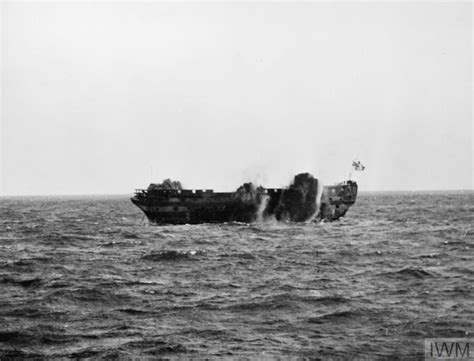 THE SINKING OF THE OLD IMPLACABLE. 2 DECEMBER 1949, IN THE CHANNEL ...