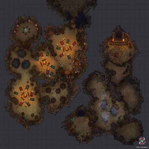 Goblin Cave Battle Map by Hassly on DeviantArt