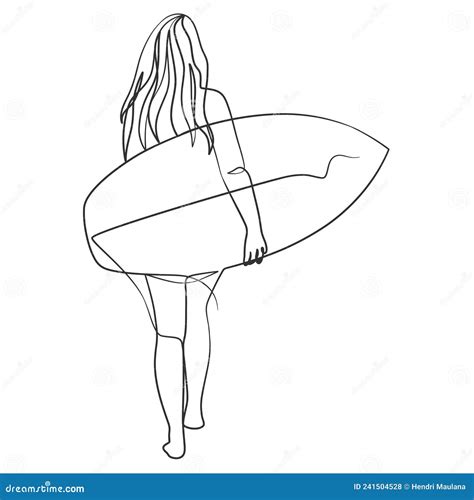 Surfboard Outline Drawing