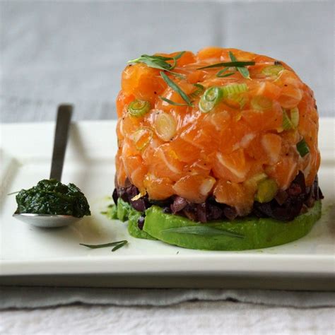 Salmon Tartare with Avocado, Olives & Tarragon | Recipe | Salmon ...