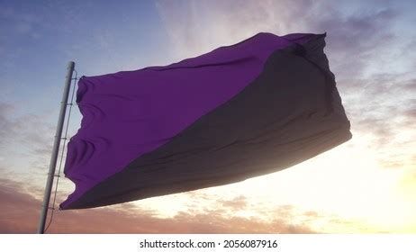 Anarcha Feminism Flag Waving Wind Sky Stock Illustration 2056087916 ...