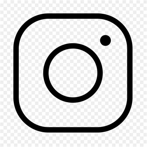 Instagram Logo Design Vector Free Download - Black And White Instagram Logo PNG - FlyClipart