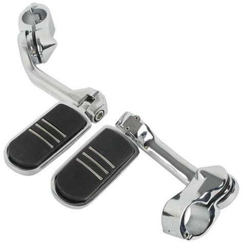 Chrome Highway Foot Pegs + Clamps For Harley Davidson Street Glide ...