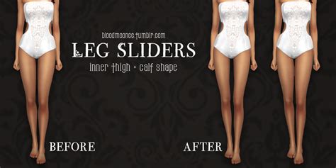 leg sliders | Sims 4 body mods, Sims, Sims 4