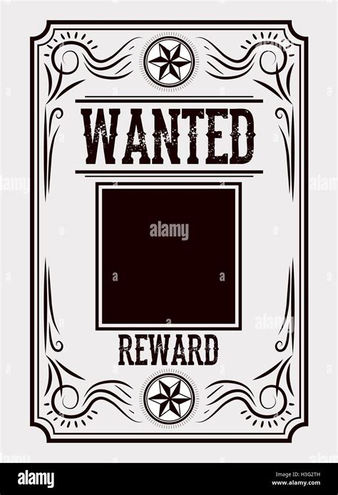 Retro and vintage wanted poster design Stock Vector Image & Art - Alamy