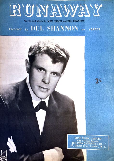 Runaway by Del Shannon | Del shannon, Music memories, Sheet music art