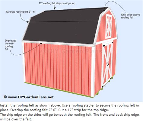 How To Install The Gambrel Shed Roof Shingles