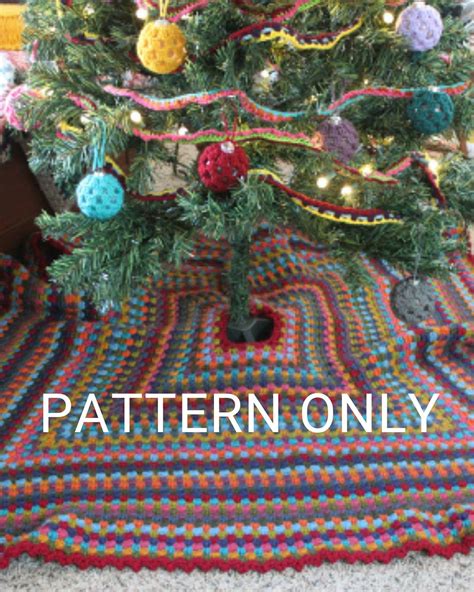 CROCHET PATTERN Granny Square Tree Skirt - Etsy