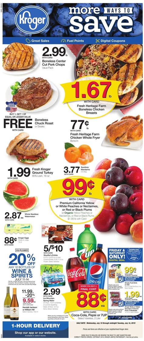 Kroger Ad Circular - 07/10 - 07/16/2019 | Rabato