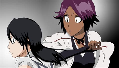 Yoruichi and Byakuya XD by ChInAdOlli on DeviantArt