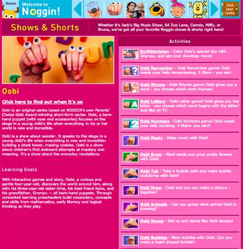 Image - Noggin.com Oobi Show Page.png | Oobi Wiki | FANDOM powered by Wikia