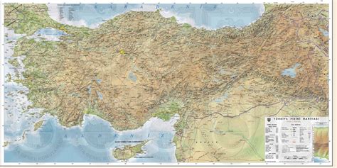 Large Physical Map of Turkey ~ Turkey Physical Political Maps of the City