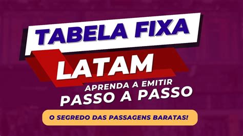 Tabela fixa LATAM Aprenda como utilizar - YouTube