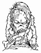 Creepy Monster Coloring Pages At GetColoringscom  Free Printable sketch template