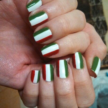 Italian flag nails | Gina's Nails | Pinterest