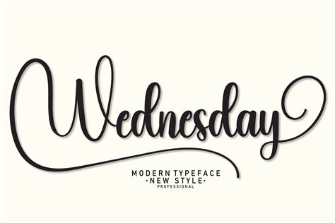 Wednesday Font by andikastudio · Creative Fabrica