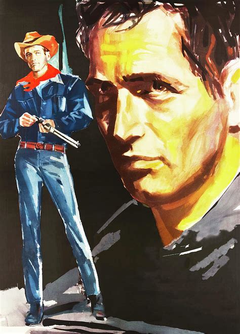 ''Hud'', 1963, movie poster painting Painting by Stars on Art - Pixels