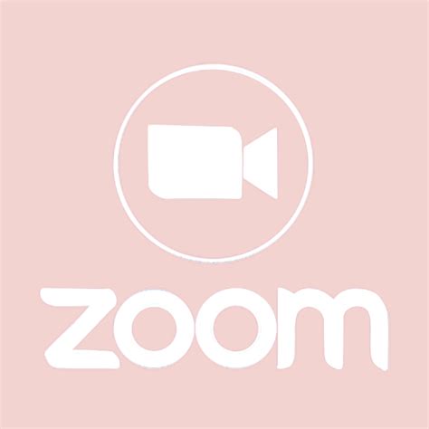 🎀 Zoom Pink Icon 🎀 | Трафаретные печати, Значок приложения, Приложения