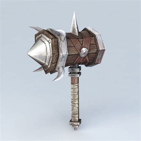 Medieval Maul Weapon 3d model 3ds Max files free download - CadNav