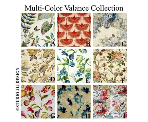 Multi-color Valance Collection. Various Colors. Choose Your - Etsy