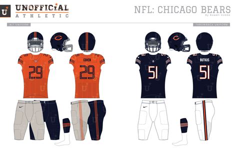 UNOFFICiAL ATHLETIC | Chicago Bears Rebrand