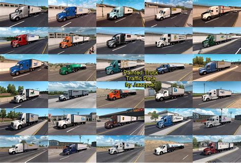 ATS - Painted Truck Traffic Package V2.8 (1.36.X) | American Truck ...