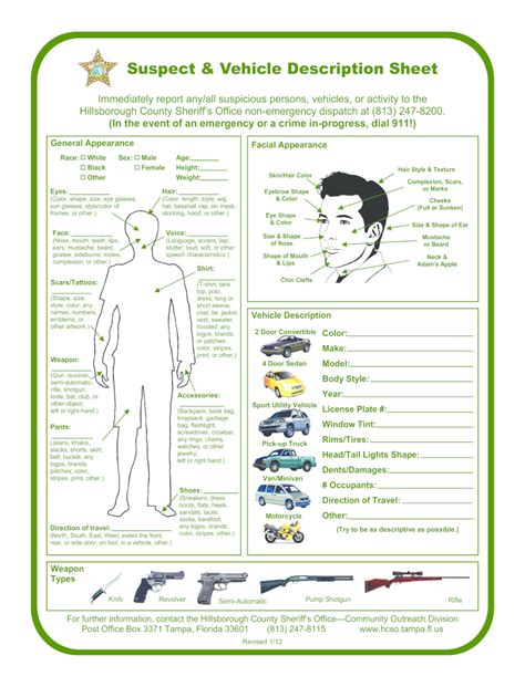 Suspect description form: Fill out & sign online | DocHub