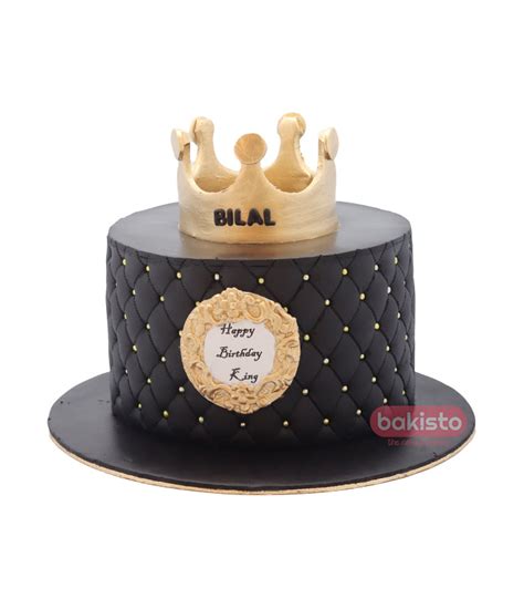 King With Crown Birthday Cake-Lahores Best Cake Style in Lahore