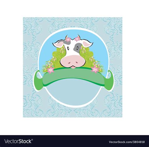 Funny cow signs Royalty Free Vector Image - VectorStock