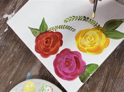 How To A Rose - Easy & Simple - Step By Step Painting