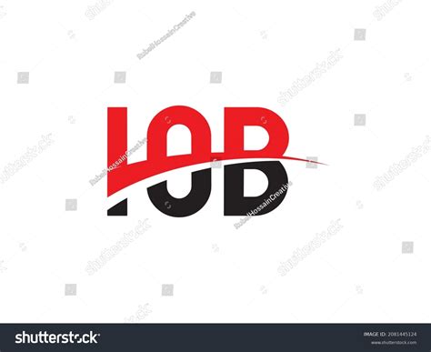 Iob Letter Initial Logo Design Vector Stock Vector (Royalty Free ...