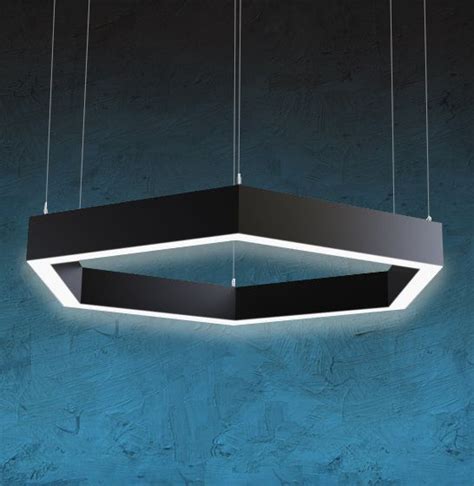 Alcon Lighting 12132 Hexagon Suspended Pendant Direct Light Fixture | AlconLighting.com