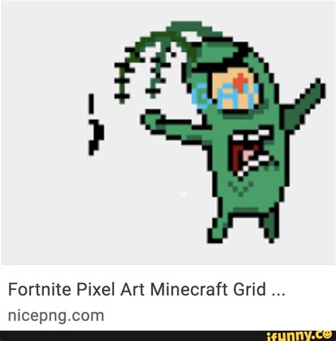 Fortnite Pixel Art Minecraft Grid nicenna com - iFunny