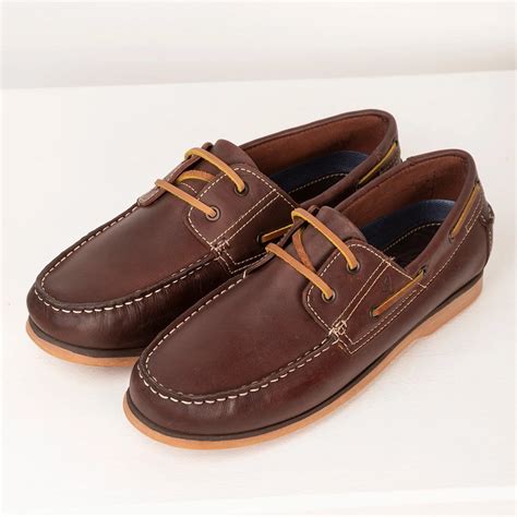 Men's Leather Deck Shoes | Rydale Flat Boat Shoe UK – Yorkshire Trading ...