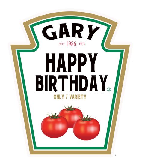 Personalised Ketchup Bottle Label Birthday Valentines Any Occasion Gift - Etsy