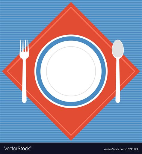 Empty plate Royalty Free Vector Image - VectorStock