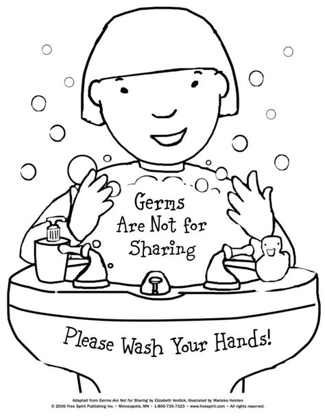 wash your hands signs coloring picture | Free classroom printables ...