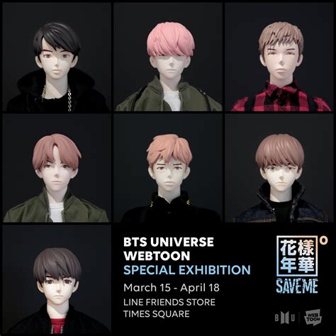 [Info] BTS Universe Webtoon Special Exhibition at Line Friends Store ...