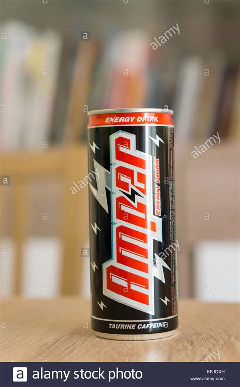 Amper Energy Drink Can On Stock Photos & Amper Energy Drink Can On ...