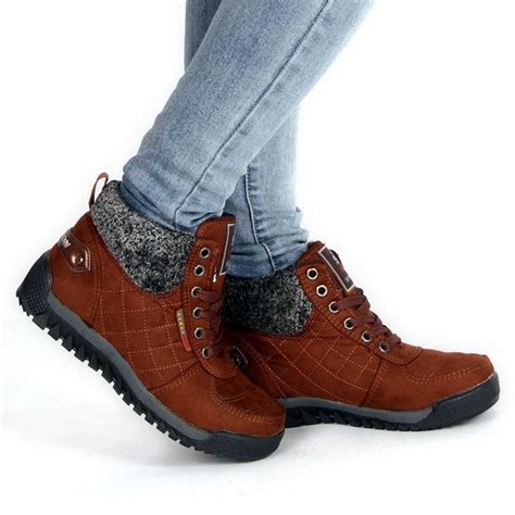 XWN0093-5 Hot Sale Women Winter Warm Snow Boots Hiking Shoes High Quality Botas Femininas Women ...