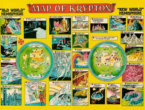 Map of Krypton | Curtis Wright Maps