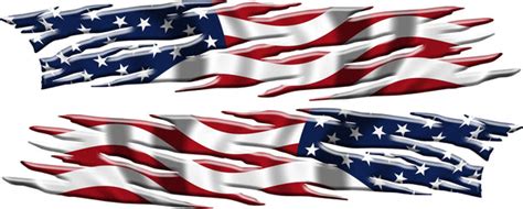 American Flag Flames Vinyl Auto Graphic Decal | Xtreme Digital GraphiX