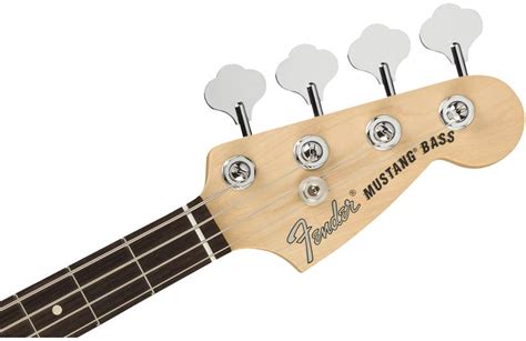 Fender American Performer Mustang Short Scale Bass Arctic White Rosewood Fingerboard | guitarguitar