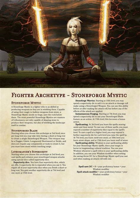 Stoneforge mystic, D&d dungeons and dragons, Dungeons and dragons classes